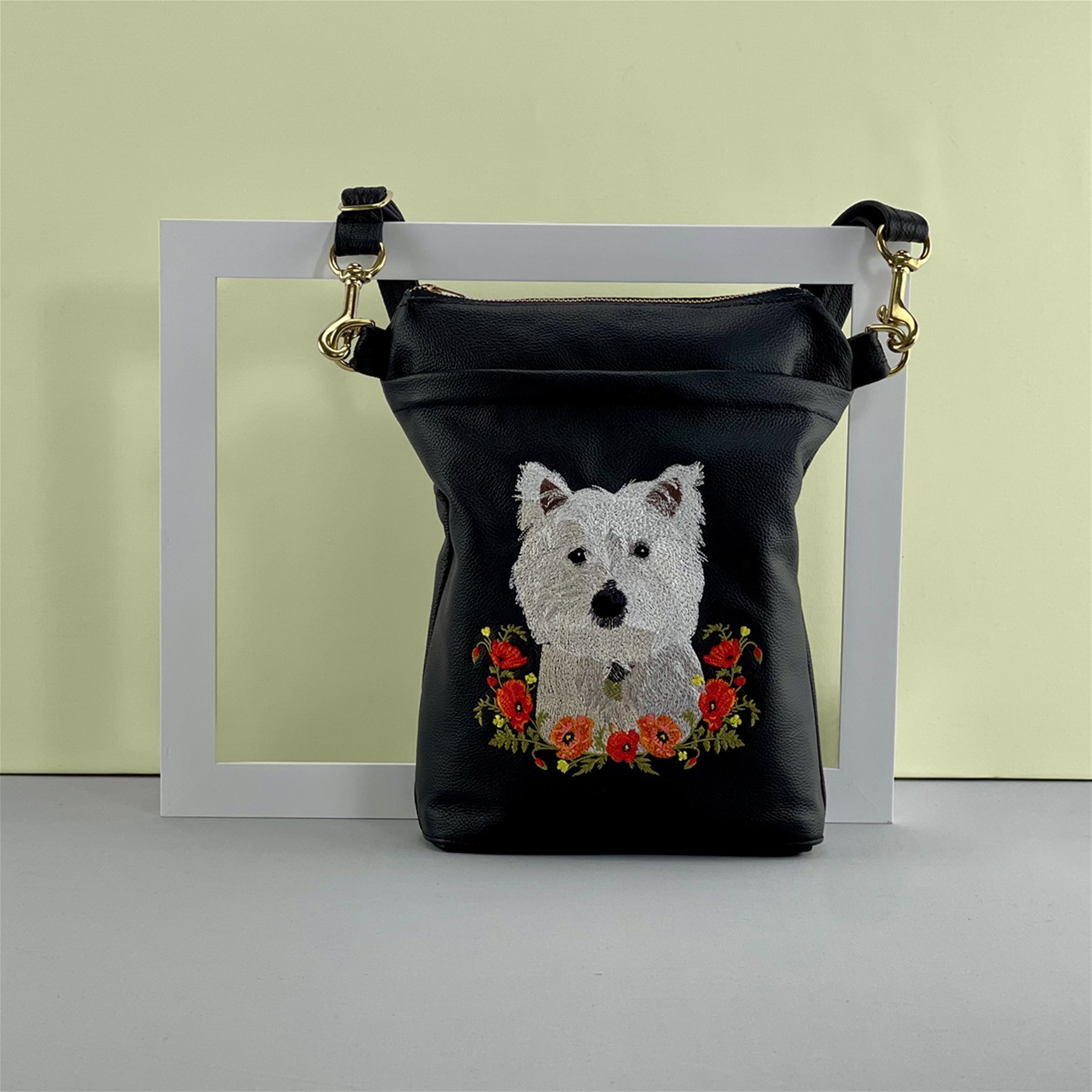 Custom Pet Portrait Crossbody Bag